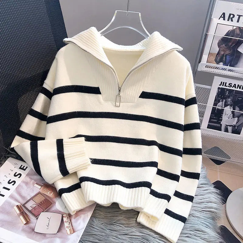 Pull zippé taille unique